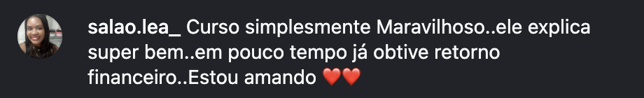 Depoimento de aluna 2