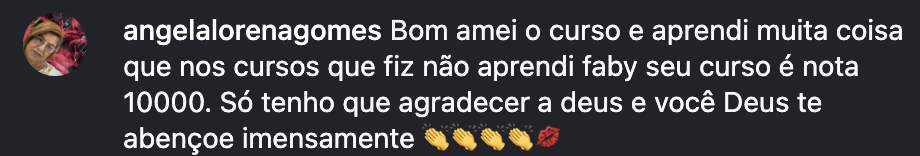 Depoimento de aluna 4